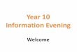 Year 10 Information Evening - Carshalton Boys Sports College · 2017-18: A year in which to seize opportunities. Outstanding outcomes for all…. Dates for the diary - Academic 19th
