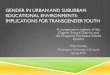 GENDER IN URBAN AND SUBURBAN EDUCATIONAL …journoportfolio.s3-website-eu-west-1.amazonaws.com/users/28867/uplo… · How do highly gendered educational spaces impact the experiences