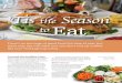 Tis the Season to Eat - Koru Nutrition Inc.€¦ · Around the holiday time there’s always an abundance of food and drink and it’s tough not to overindulge in the seem - ingless