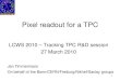 Pixel readout for a TPC - indico.ihep.ac.cnindico.ihep.ac.cn/.../session/32/contribution/80/material/slides/0.pdf · • Quad-Ingrid detector for standalone tests having readout problems