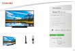 Smart TV Series - moebelix.a.bigcontent.io · 1 40L2863DA L28 SERIES EAN: 5055862319253 Full HD (High Definition) 3x HDMI™, 2x USB Toshiba Smart Portal Integriertes WLAN & Bluetooth®