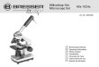 Mirosop-Set 40-1024 Microscope Set · Mirosop-Set Microscope Set Art. No. 8855000 DE Bedienungsanleitung EN Operating Instructions FR Mode d’emploi NL Handleiding IT Istruzioni