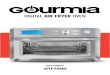 DIGITAL AIR FRYER OVEN - Gourmia - User Manual.pdf · in a toaster-oven as they may create a fire or risk of electric shock. 22. A fire may occur if the toaster-oven is covered or