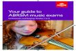 Your guide to ABRSM music exams€¦ · – Sight-reading – Aural tests How we mark exams 7 Marking criteria 10 – Instruments – Singing Before the exam 14 – At the exam centre