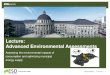 Lecture: Advanced Environmental Assessments€¦ · Saner D, Vadenbo C, Steubing B, Hellweg S, Regionalized LCA-based optimization of building energy supply: method and case study