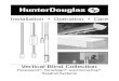 Installation Operation Care - Hunter Douglas€¦ · Mounting Clip Headrail Optional Cord and Chain Control System Optional PermAssure ® Safety Wand Control System Standard PermaTilt®