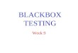 BLACKBOX TESTING - Marmara Üniversitesimimoza.marmara.edu.tr/~samet.tonyali//courses/cse344/lectures/week… · testing, system testing, acceptance testing • Can be assisted by