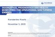 DIAGNOSTICS, PROGNOSTICS AND HEALTH MONITORING FOR ... · monitoring for operational gas turbine engines konstantino kouris november 3, 2005 restriction pages of this document marked