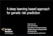 A deep learning based approach for genetic risk prediction · A deep learning based approach for genetic risk prediction Raquel Dias, PhD. Senior Staff Scientist Scripps Research
