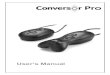 46551®Conversor User Guide 120x190mm€¦ · Setting up Conversor Pro for the first time 1. Headphones or hearing instrument(s) Conversor Pro can be used with headphones or earphones