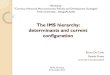 The IMS hierarchy: determinants and current configuration · The IMS hierarchy: determinants and current configuration Bruno De Conti Daniela Prates . University of Campinas, Brazil