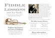 Faiella Fiddle Brochure - Liz and Dan Faiella · Liz Faiella is a Dartmouth College grad who fell in love with fiddle music at fiddle contests and local contradances. She began fiddling