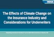 The Effects of Climate Change on the Insurance Industry ...€¦ · 11.12.2019  · Underwriting with climate change in mind helps protect carriers from liability and future claims