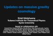 Updates on massive gravity cosmologycosmo/HTGRG-3/DOCUMENTS/SLIDES/Mukoh… · • Bianchi I universe with axisymmetry + linear perturbation (without decoupling limit) • Small anisotropy