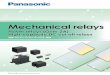 €¦ · Panasonic Corporation lectromechanical Control usiness ivision industrial.panasonic.com/ac/e/ – 4211 – 2019 Power relays line up 2 DC load switching capacity 3 