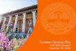 Campus Opening Plan - Clemson University · Residential Students Tested at Time of On-Campus Boarding 85% Asymptomatic Day # Active Infections* # of the 7k Students Living in Dorms