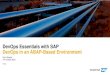 DevOps Essentials with SAP DevOps in an ABAP-Based Environment€¦ · ABAP systems optional Git platform • (nothing special) • Can be e.g. GitHub, GitLab, CodeBucket, AWS Code