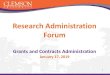 Research Administration Forum - Clemson Universitymedia.clemson.edu/research/sponsored-programs/toolbox/Research … · FINAL GCA Approval STEPS: GCA Manager/Director approvals is