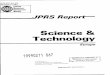 Science & Technology · Science & Technology Europe JPRS-EST-89-009 CONTENTS 29 MARCH 1989 WEST EUROPE ADVANCED MATERIALS FRG: BMFT's Interim Report On Materials Research Outlined
