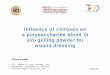 Influence of chitosan on a polysaccharide blend in ... of chitosan on...¢  Chitosan, antimicrobial agent,