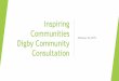 New Inspiring Communities Digby Community Consultation · 2019. 3. 28. · Developed with Insight Team Conducted by RAs with relationships and trust across the community Set targets