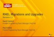 RHEL Migrations and Upgrades - Red Hat€¦ · •Extended Update Support for Red Hat Enterprise Linux •Allows you to standardize on a specific minor release for an extended period