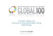 The 2021 Global 100: Overview of Corporate Knights Rating … · •CEO-supported group catalyzing smart and efficient public policy. ... the final Global 100 list (based on each