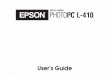 Epson PhotoPC L-410 User's Guide · Introduction 6 Introduction Your new Epson ® PhotoPC ® L-410 is a compact digital camera that lets you capture all the special moments in your
