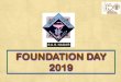 FOUNDATION DAY 2019 - niper.nic.in · hydrochloride • Preparation and characterization of degradation product standards of Diazepam, ... • Comparative stability behavior of various