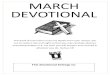 MARH DEVOTIONAL ¢  DEVOTIONAL This devotional belongs to: This book of instruction must not depart from