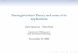 New Homogenization Theory and some of its applications/fabrici-wall.pdf · 2009. 10. 26. · Maxwell (1873) – Calculating the effective heat conductivity of a dilute dispersion
