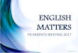 ENGLISH MATTERS - chijkellock.moe.edu.sg · mapped to those of Barrett’s Taxonomy of Reading Comprehension. Evaluation Inferential Recast Literal Higher-order thinking skills Lower-order