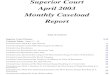Superior Court April 2003 Monthly Caseload Report · April 2003 Monthly Caseload Report € Table of Contents Superior Court Glossary 5-16 Criminal Tables - Pages 17 - 36 € Criminal