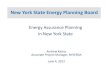 Energy Assurance Planning - New York State Energy Plan · New York State Energy Planning Board Energy Assurance Planning in New York State Andrew Kasius Associate Project Manager,