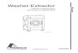 Washer-Extractor Parts Manual€¦ · Parts Washer-Extractor Cabinet Freestanding Refer to Page 3 for Model Numbers ... 204/00114/00 Nut, B12419501 Small Caliber and B12419401 Large