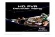 UI Guide - TV Guide · HD PVR Viewer's Guide - Decoder Menu v1 01 Page 10 of 17 4 DECODER MENU – (3) PERSONALISE This menu allows you to personalise certain settings on the HD PVR