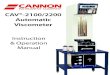 CAV¢®-2100/2200 Automatic Viscometer ... CANNON ¢® Automatic Viscometer Models CAV-2100 and CAV-2200