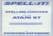 _1_5_silica_shop_ltd_manual_bl… · FRONTIER SOFTWARE . WELCOME Welcome to this, the SPELL-IT! manual. The purpose of this manual is to show you how to get the best from SPELL-IT!