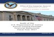 Audit of the U. S. Department of Justice Annual Closing ...standards applicable to financial audits contained in U.S. Government Auditing Standards, issued by the Comptroller General