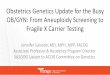 Obstetrics Genetics Update for the Busy OB/GYN: From ... pm, Salcedo, Upda… · Obstetrics Genetics Update for the Busy OB/GYN: From Aneuploidy Screening to Fragile X Carrier Testing