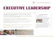 2017 Exec Leadership 1pgr · Who Should Att end n C-Suite executives n Board directors n Mid-level managers n Rising supervisors Schedule Cost $1,995 Cost includes tuition, instructional