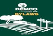 BYLAWS - DEMCO · SECTION 1.05. Conversion of Membership. The membership of an unmarried person shall be converted to a joint membership upon marriage, without regard to any separate
