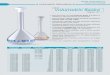 volumetric flasks - DACCHIM...volumetric flask base area. Volumetric flasks of standard body shape with small capacity can tip over more easily due to their higher center of gravity