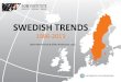 SWEDISH TRENDS. Swedish trends (1986... · Attitudes towards introducing six-hour work day Attitudes towards accepting fewer refugees Attitudes to profit distributions in tax-funded