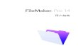 FileMaker Pro 14fmhelp.filemaker.com/docs/14/zh/fmp14_users_guide.pdf可以创建仅包含 1 个表的简单解决方案，例如有关客户信息的解决方案，也可以创建具有多个关系和多个