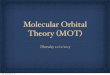 Molecular Orbital Theory MOT...Nov 12, 2015  · Atomic orbitals are truly wave functions and we can represent each orbital having a + or - wave ... molecule Probability density is