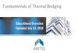 Fundamentals of Thermal Bridging · 7/10/2018  · applying IECC and ASHRAE 90.1 standard. • Performance path in 90.1 does require “uninsulated assemblies” to be modeled, but