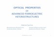 OPTICAL PROPERTIES · Piezoelectric 2(s E or E s) d α 10 – 103 pm/V [3 pm/V in quartz] actuators, sensors, transducers, motors, MEMS, energy harvesters Pyroelectric (DT 3E) p α