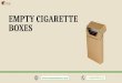 Blank Cigarette Box at Cheap Rate in Texas, USA