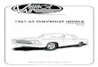 1961-62 CHEVROLET IMPALA - Speedway Motorsstatic.speedwaymotors.com/pdf/725964062.pdf · 1961-62 CHEVROLET IMPALA with FACTORY AIR 564062 904062 REV D 08/01/14, 1961-62 IMPALA w